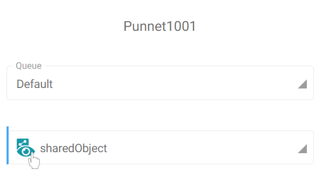 Display Shared object configuration